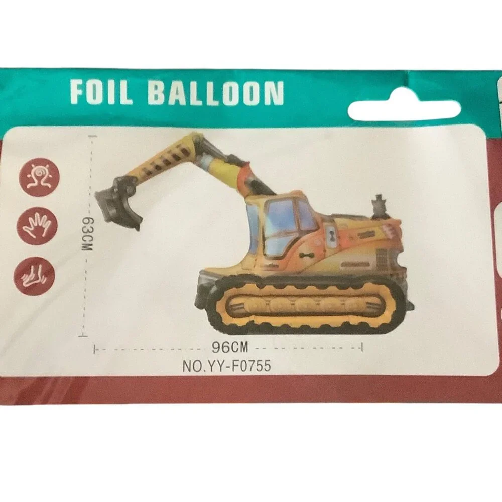 Kid Party Large 4D‎ Foil Excavator Machine Balloon 38